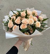 Букет Кремовые розы Латте в Большие Ключищи